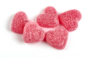 Jelly Cherry Hearts - 30 lbs