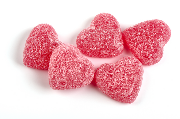 Jelly Cherry Hearts - 30 lbs